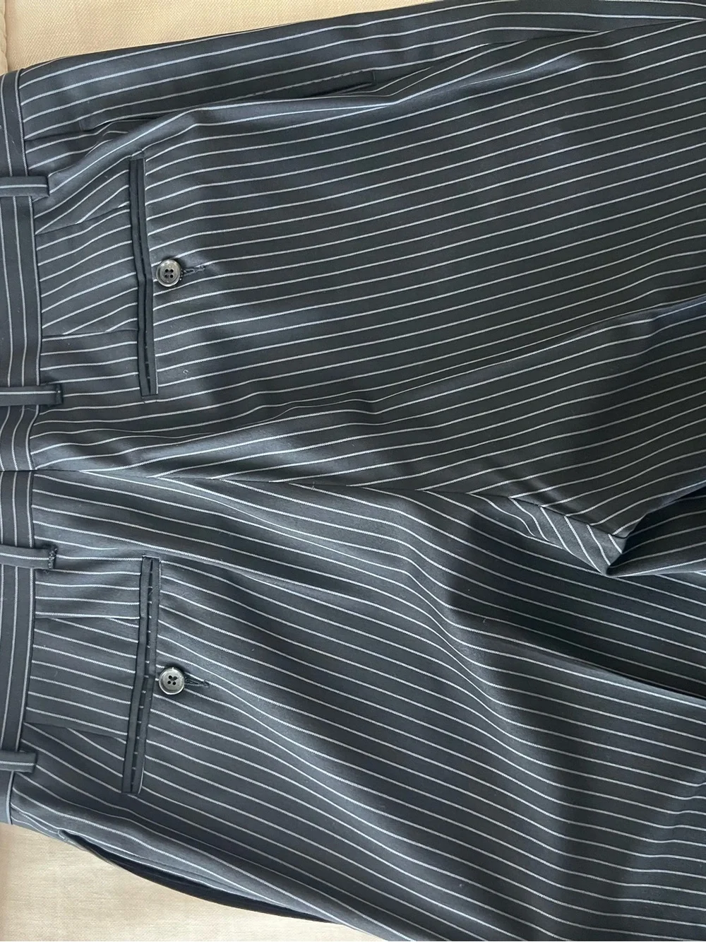 Gucci Black Pinstripe Two-Piece Suit